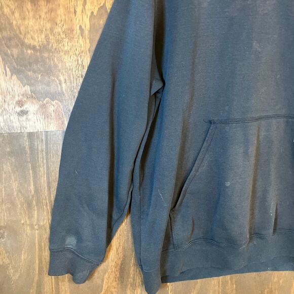 Carhartt Mens Sweatshirt Black Original Fit Hooded Long Sleeve XLarge - Picture 4 of 15